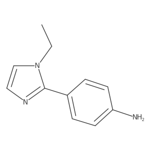4-(1-Ethyl-imidazol-2-yl)-aniline结构式