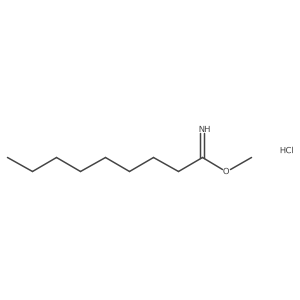 Methyl nonanimidate hydrochloride Structure