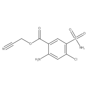 Cyanomethyl 2-amino-5-(aminosulfonyl)-4-chlorobenzoate结构式