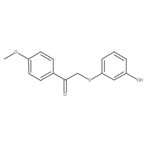 2-[(3-Hydroxyphenyl)thio]-1-(4-methoxyphenyl)ethanone Structure