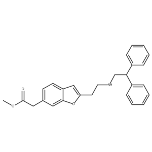 Methyl 2-(2-(2-((2,2-diphenylethyl)amino)ethyl)benzofuran-6-yl)acetate Structure