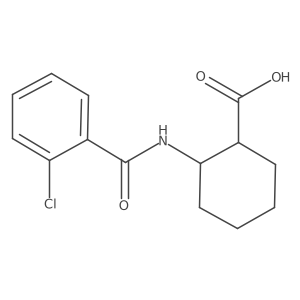 2-(2-Chloro-benzoylamino)-cyclohexanecarboxylic acid结构式