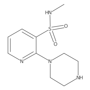 2-Piperazin-1-yl-pyridine-3-sulfonic acid methylamide Structure