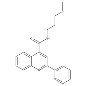 N-(3-methoxypropyl)-2-(pyridin-2-yl)quinoline-4-carboxamide Structure