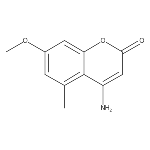 4-Amino-7-methoxy-5-methyl-2H-chromen-2-one结构式