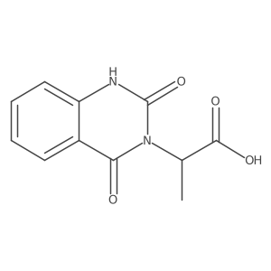 2-(2,4-dioxo-1,4-dihydroquinazolin-3(2H)-yl)propanoic acid结构式