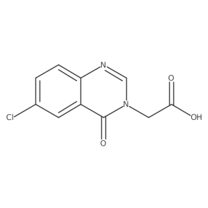 2-(6-Chloro-4-oxo-3,4-dihydroquinazolin-3-yl)acetic acid Structure