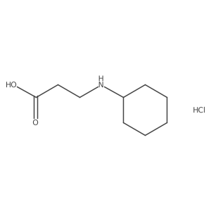 3-(Cyclohexylamino)propanoic acid hydrochloride结构式