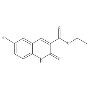 ethyl 6-bromo-2-oxo-1H-quinoline-3-carboxylate结构式
