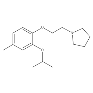 1-(2-(4-Iodo-2-isopropoxyphenoxy)ethyl)pyrrolidine结构式