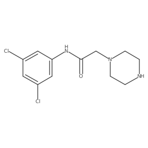 N-(3,5-Dichlorophenyl)-2-(piperazin-1-YL)acetamide Structure