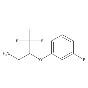 3,3,3-Trifluoro-2-(3-fluoro-phenoxy)-propylamine Structure