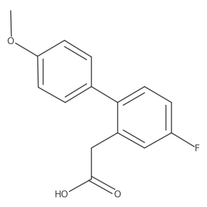 2-(4-Fluoro-4'-methoxy-[1,1'-biphenyl]-2-yl)acetic acid Structure