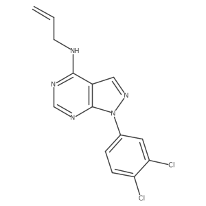 N-allyl-1-(3,4-dichlorophenyl)-1H-pyrazolo[3,4-d]pyrimidin-4-amine结构式
