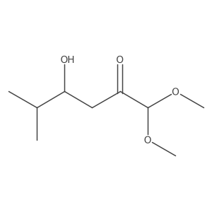 (4R)-4-Hydroxy-1,1-dimethoxy-5-methylhexan-2-one Structure