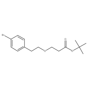 tert-Butyl 3-[2-(4-bromophenyl)ethoxy]propanoate Structure