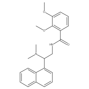 N-(2-(dimethylamino)-2-(naphthalen-1-yl)ethyl)-2,3-dimethoxybenzamide结构式