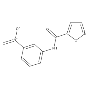 N-(3-nitrophenyl)isoxazole-5-carboxamide结构式