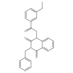 1-(2-(3-methoxyphenyl)-2-oxoethyl)-3-(pyridin-4-ylmethyl)pyrido[3,2-d]pyrimidine-2,4(1H,3H)-dione结构式