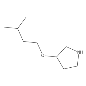 3-(Isopentyloxy)pyrrolidine结构式