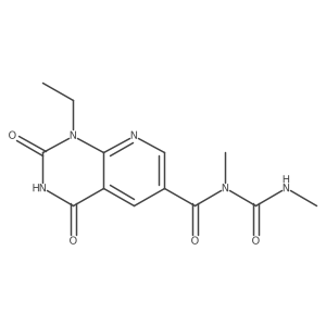1-Ethyl-1,2,3,4-tetrahydro-N-methyl-N-[(methylamino)carbonyl]-2,4-dioxopyrido[2,3-d]pyrimidine-6-carboxamide结构式