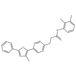 N-(2,3-dimethylphenyl)-2-((6-(4-methyl-2-(pyridin-3-yl)thiazol-5-yl)pyridazin-3-yl)thio)acetamide Structure