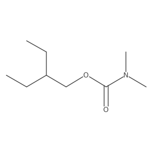 2-ethylbutyl N,N-dimethylcarbamate结构式