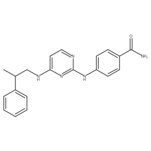 4-[[4-(2-Phenylpropylamino)pyrimidin-2-yl]amino]benzamide结构式