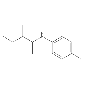 4-fluoro-N-(3-methylpentan-2-yl)aniline结构式