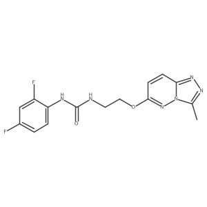 1-(2,4-Difluorophenyl)-3-[2-({3-methyl-[1,2,4]triazolo[4,3-b]pyridazin-6-yl}oxy)ethyl]urea结构式