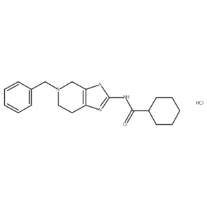 N-(5-benzyl-4,5,6,7-tetrahydrothiazolo[5,4-c]pyridin-2-yl)cyclohexanecarboxamide hydrochloride Structure