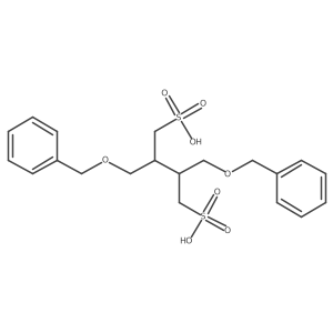 2,3-Bis(phenylmethoxymethyl)butane-1,4-disulfonic acid结构式