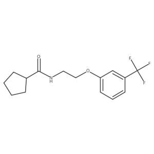 O=C(NCCOc1cccc(C(F)(F)F)c1)C1CCCC1结构式