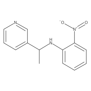 2-Nitro-N-[1-(pyridin-3-yl)ethyl]aniline Structure