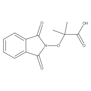 Propanoic acid, 2-[(1,3-dihydro-1,3-dioxo-2H-isoindol-2-yl)oxy]-2-methyl- Structure
