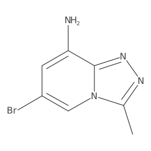 6-Bromo-3-methyl-[1,2,4]triazolo[4,3-a]pyridin-8-amine Structure