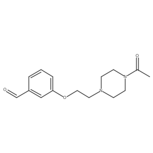 3-[2-(4-Acetylpiperazin-1-yl)ethoxy]benzaldehyde Structure