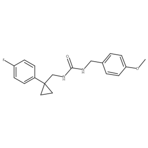 1-((1-(4-Fluorophenyl)cyclopropyl)methyl)-3-(4-methoxybenzyl)urea Structure