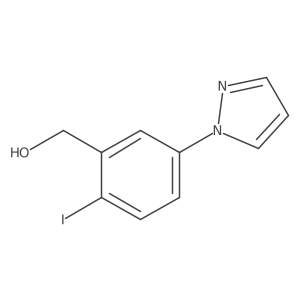 (2-Iodo-5-pyrazol-1-yl-phenyl)-methanol Structure