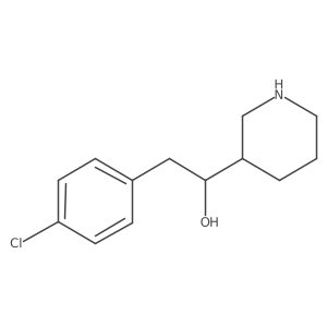 2-(4-Chlorophenyl)-1-(piperidin-3-yl)ethan-1-ol结构式