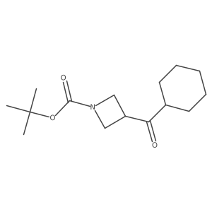 Tert-butyl 3-(cyclohexanecarbonyl)azetidine-1-carboxylate结构式