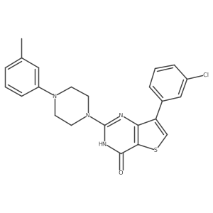 7-(3-chlorophenyl)-2-[4-(3-methylphenyl)piperazin-1-yl]thieno[3,2-d]pyrimidin-4(3H)-one Structure
