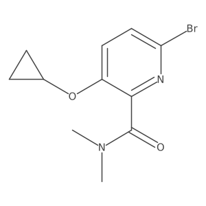 6-Bromo-3-cyclopropoxy-N,N-dimethylpicolinamide Structure