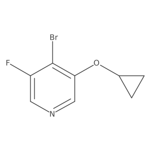 4-Bromo-3-cyclopropoxy-5-fluoropyridine Structure