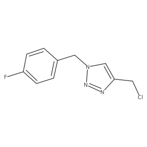 4-(chloromethyl)-1-[(4-fluorophenyl)methyl]-1H-1,2,3-triazole Structure