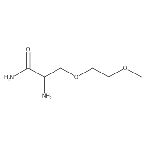 2-Amino-3-(2-methoxyethoxy)propanamide结构式