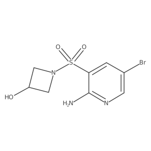 1-(2-Amino-5-bromopyridin-3-ylsulfonyl)azetidin-3-ol Structure