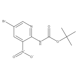 Tert-butyl 5-bromo-3-nitropyridin-2-ylcarbamate Structure