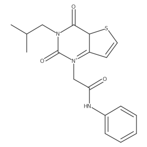 2-[3-(2-methylpropyl)-2,4-dioxo-4aH-thieno[3,2-d]pyrimidin-1-ium-1-yl]-N-phenylacetamide Structure