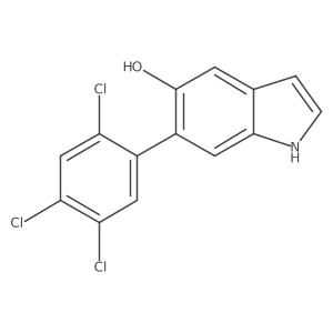 1H-Indol-5-ol, 6-(2,4,5-trichlorophenyl)-结构式